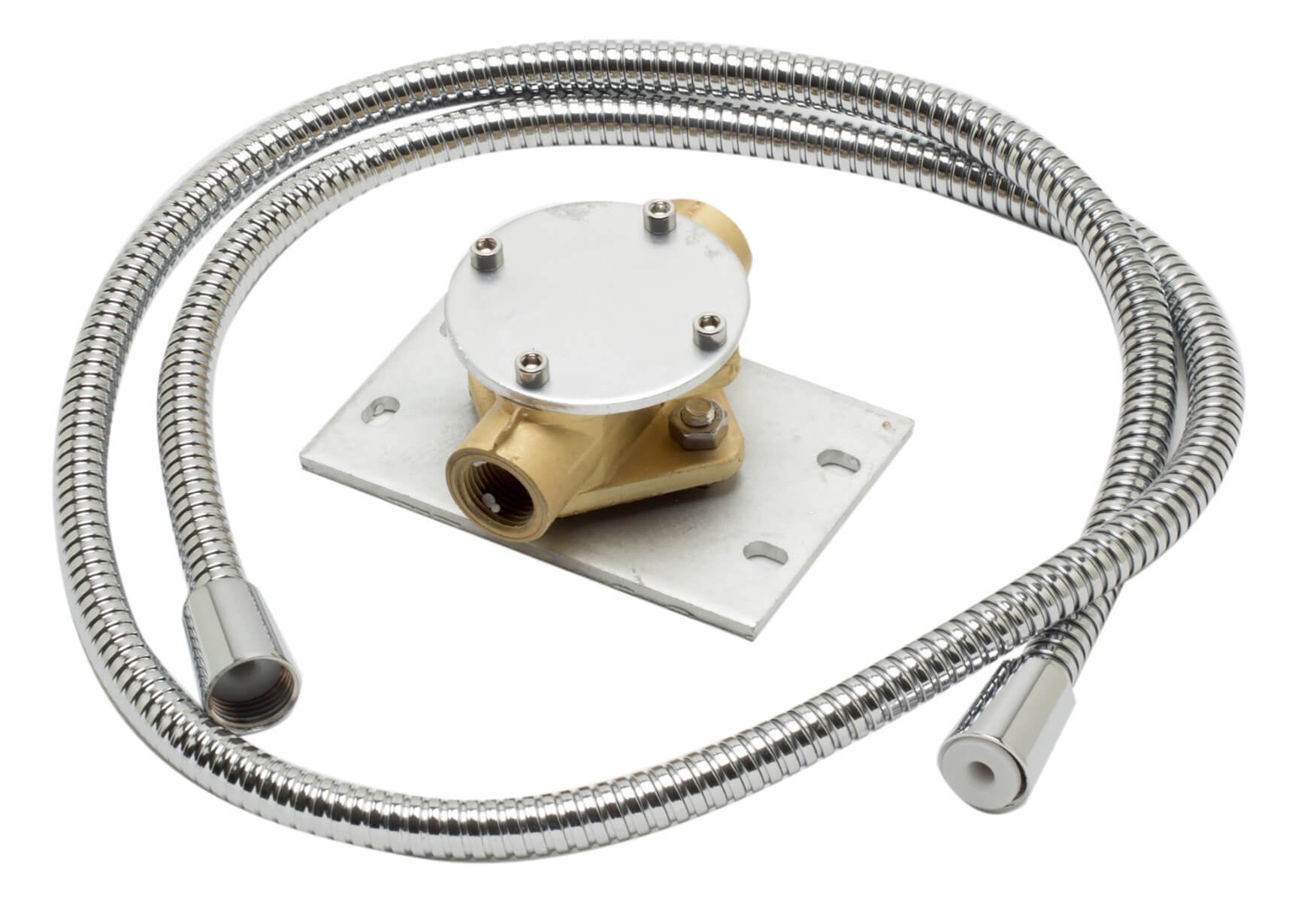 Floor Mount Tub Filler with Shower Head Polished/Brushed by Alfi