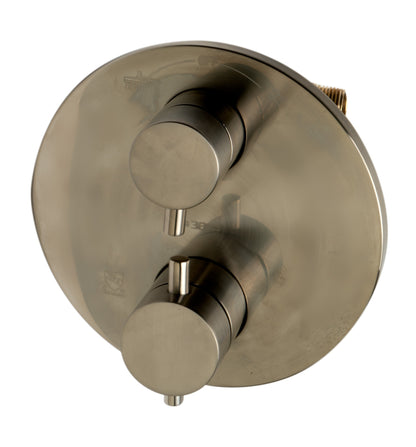Round Style 2 Way Thermostatic Shower Set by Alfi