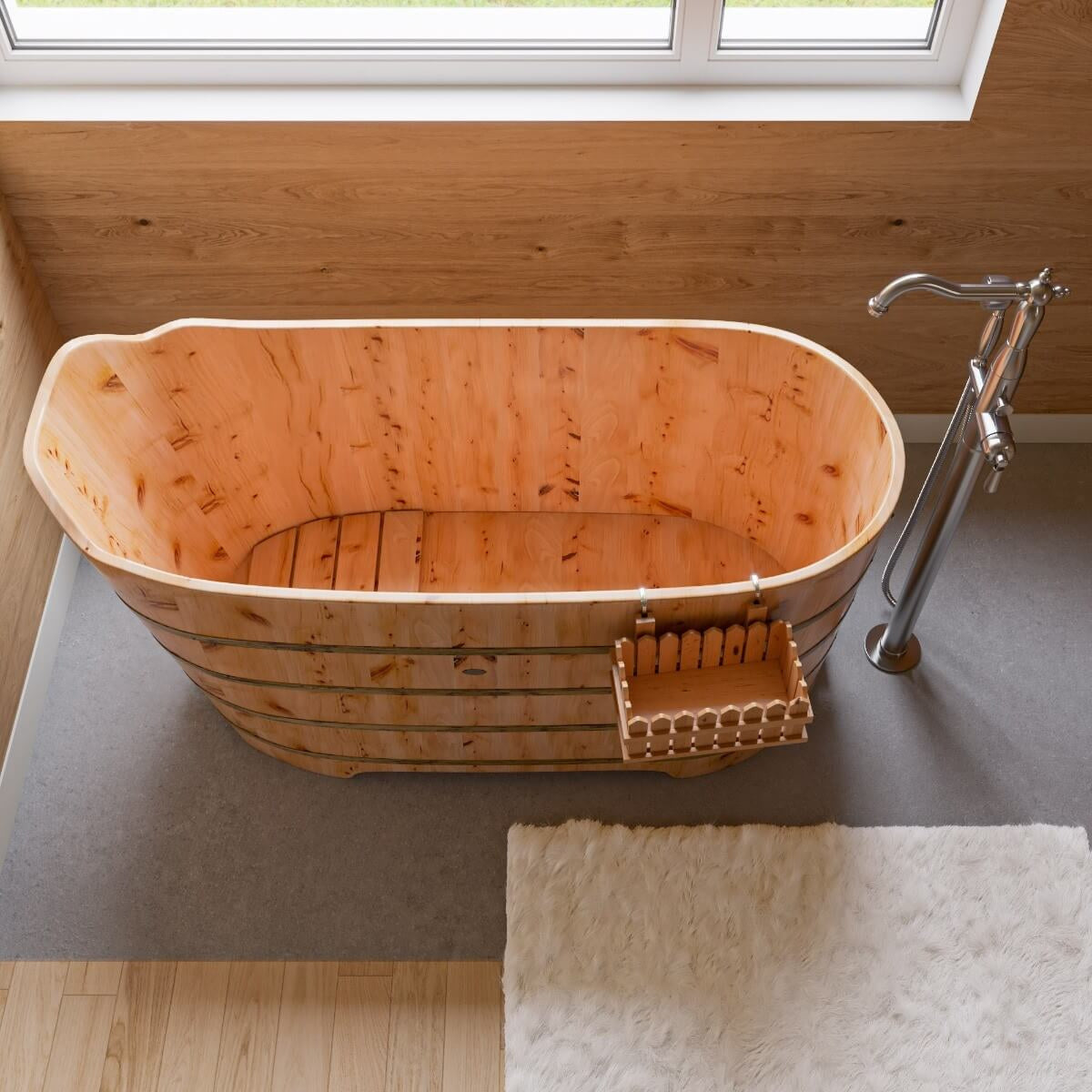 Free Standing Floor Mounted Bath Tub Filler by Alfi