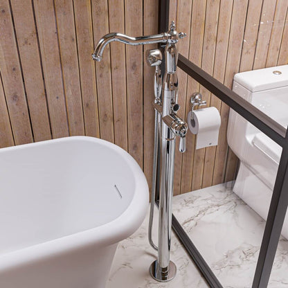 Free Standing Floor Mounted Bath Tub Filler by Alfi