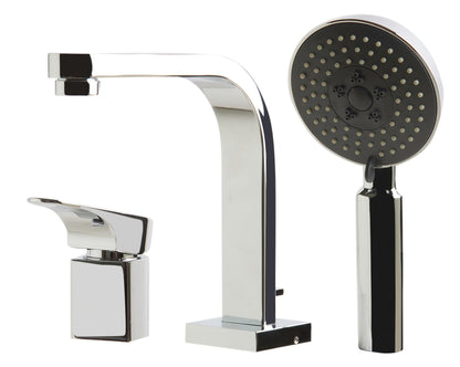 Single Lever Faucet Round Hand Held Pull-Out Shower Head by Alfi