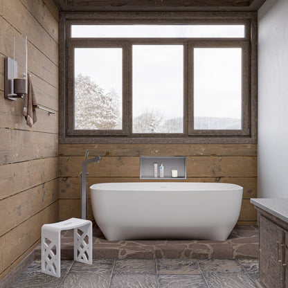 Floor Mounted Tub Filler + Mixer Hand Held Shower Head by Alfi