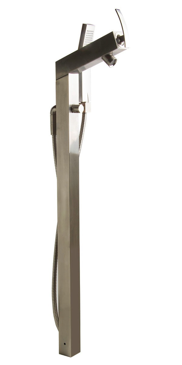 Floor Mounted Tub Filler + Mixer Hand Held Shower Head by Alfi