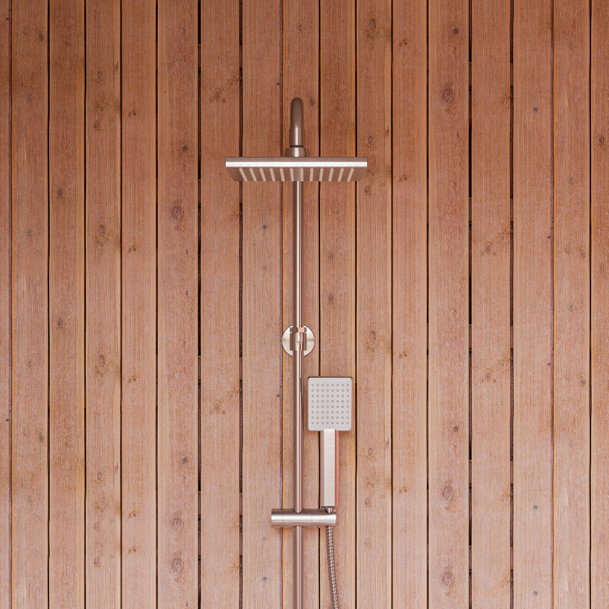Square Style Thermostatic Exposed Shower Set by Alfi