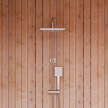 Square Style Thermostatic Exposed Shower Set by Alfi