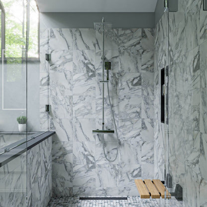 Square Style Thermostatic Exposed Shower Set by Alfi