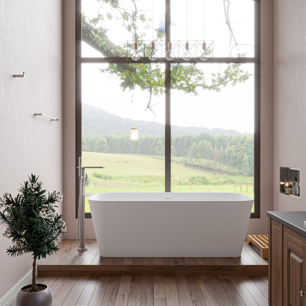 Free Standing Floor Mounted Bath Tub Filler by Alfi