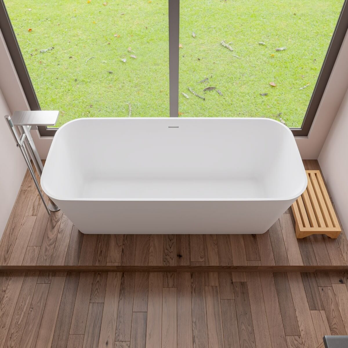 Free Standing Floor Mounted Bath Tub Filler by Alfi