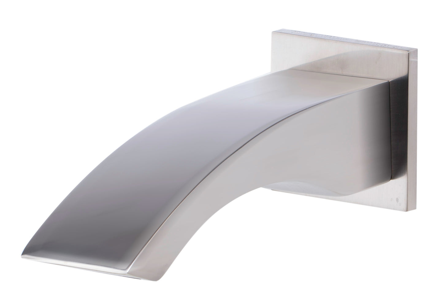 Curved Tub Filler Bathroom Spout Polished or Brushed by Alfi