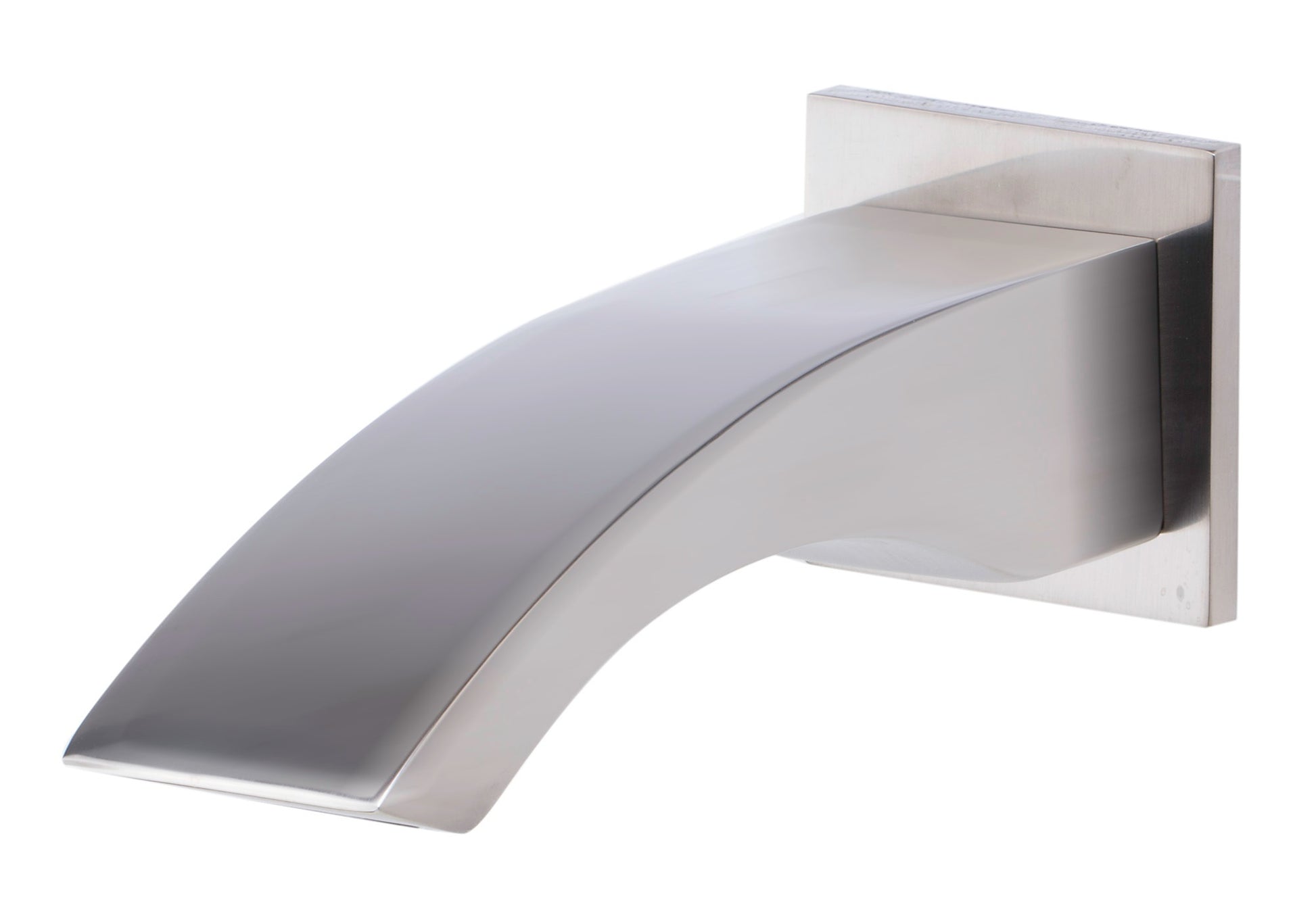 Curved Tub Filler Bathroom Spout Polished or Brushed by Alfi
