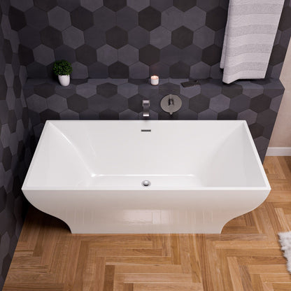 Curved Tub Filler Bathroom Spout Polished or Brushed by Alfi