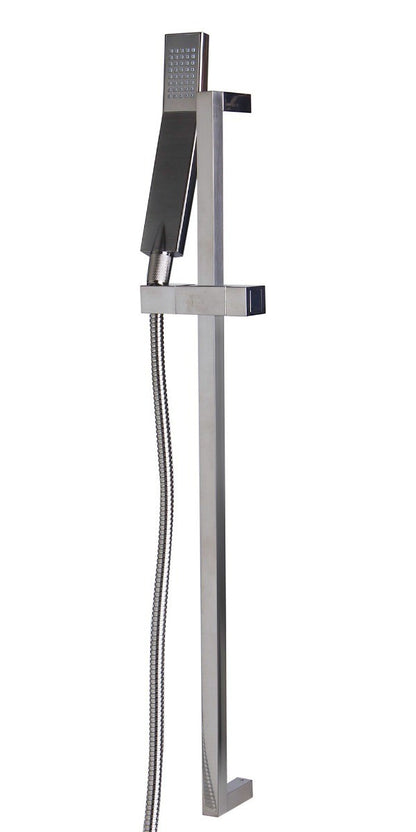 Sliding Rail Hand Shower Set in Polished or Brushed by Alfi