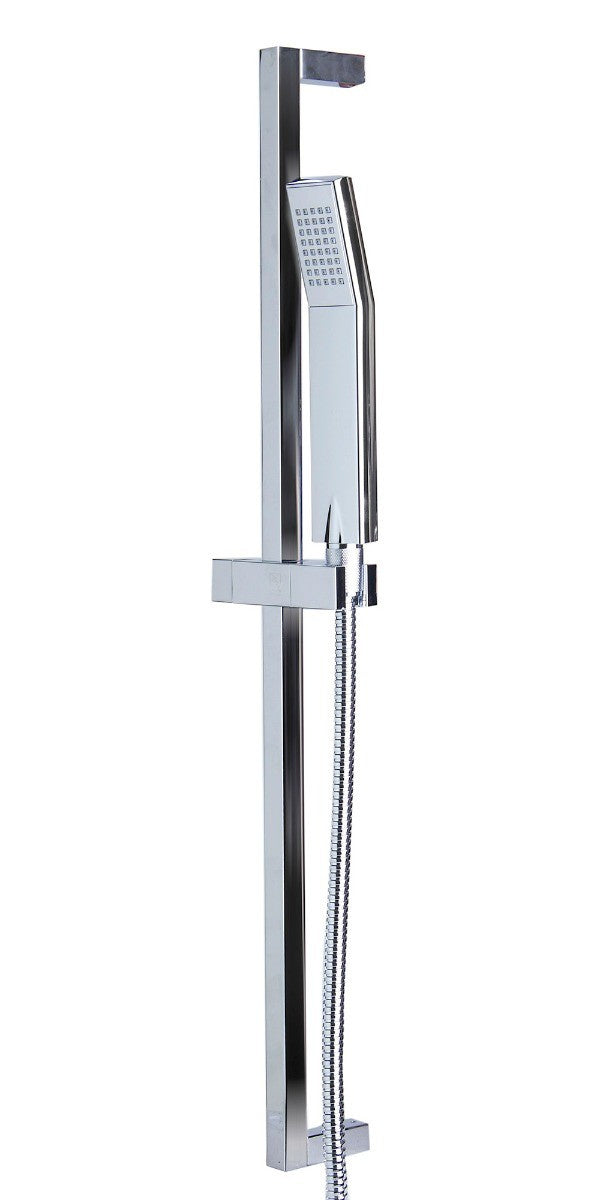 Sliding Rail Hand Shower Set in Polished or Brushed by Alfi