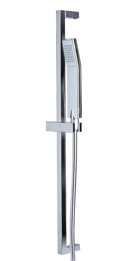 Sliding Rail Hand Shower Set in Polished or Brushed by Alfi