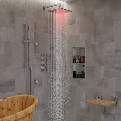Sliding Rail Hand Shower Set in Polished or Brushed by Alfi