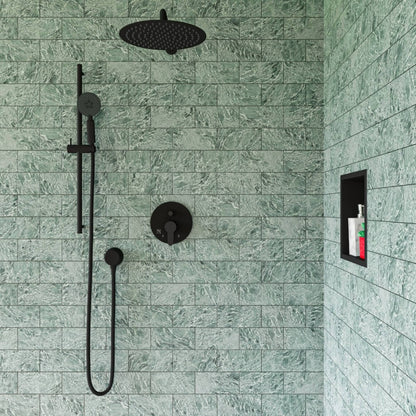 Sliding Rail Hand Shower Set in Polished or Brushed by Alfi