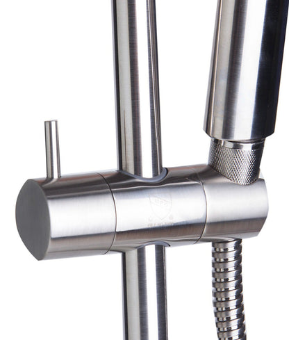 Sliding Rail Hand Shower Set in Polished or Brushed by Alfi