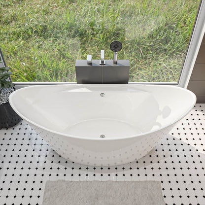 Spa Inspired Oval Free Standing Soaking Bathtub by Alfi