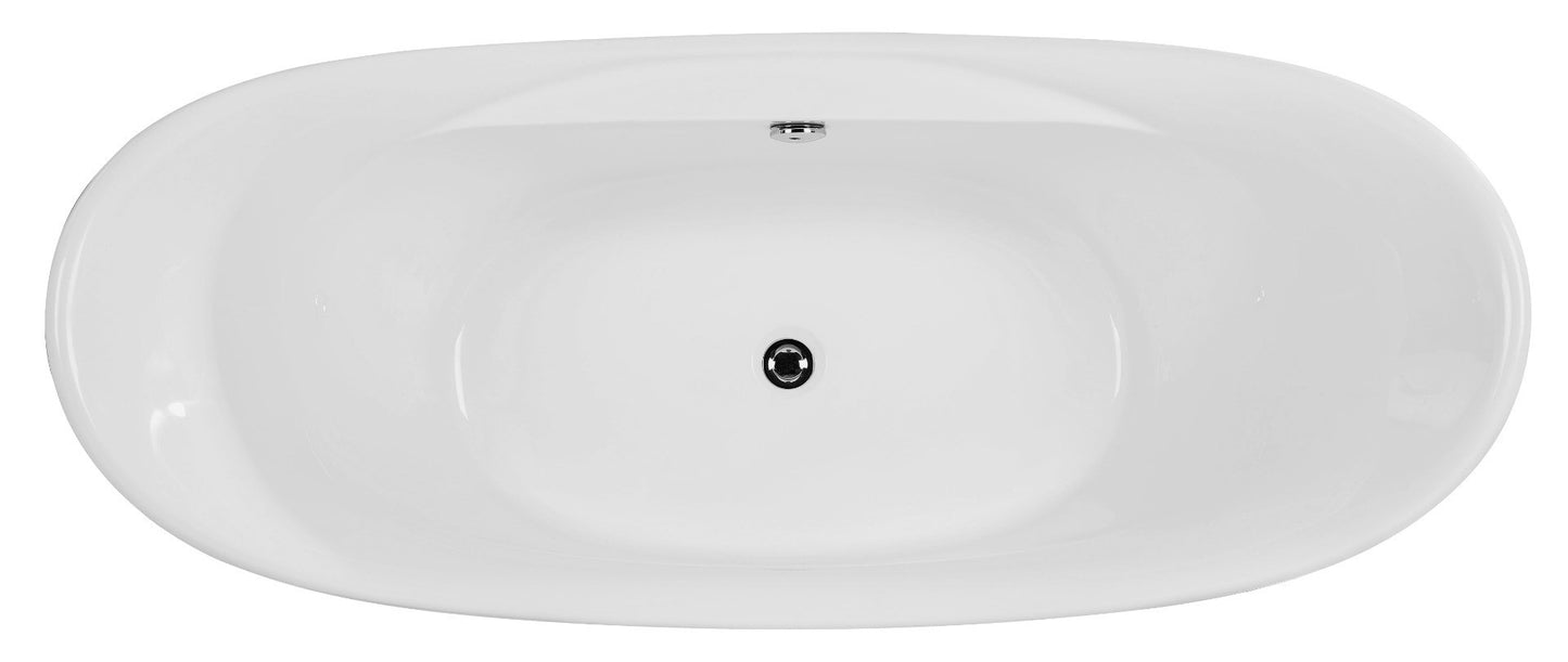 Spa Inspired Oval Free Standing Soaking Bathtub by Alfi