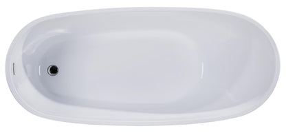 Enjoy a Deep Quiet Soak, Oval Soaking Bathtub by Alfi