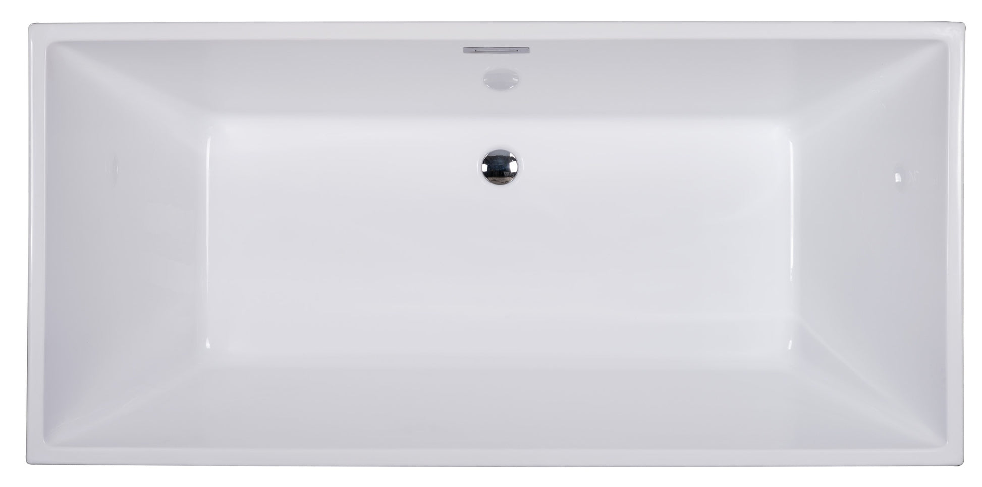 Rectangular Free Standing Soaking Bathtub by Alfi