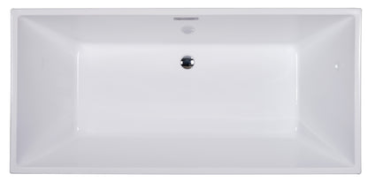 Rectangular Free Standing Soaking Bathtub by Alfi
