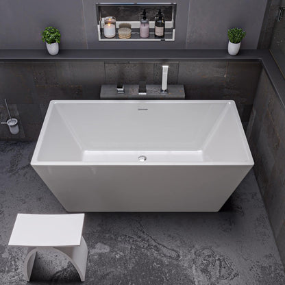 Popular Choice Rectangular Free Standing Soaking Bathtub by Alfi
