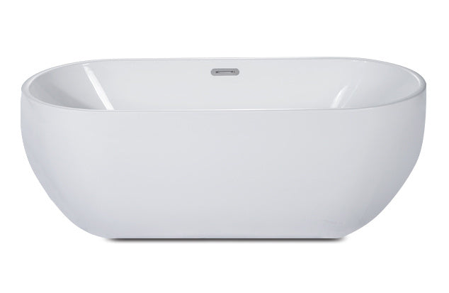 Deeper than Standard Immersion. Oval Soaking Bathtub by Alfi