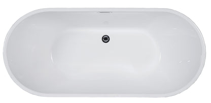 Deeper than Standard Immersion. Oval Soaking Bathtub by Alfi