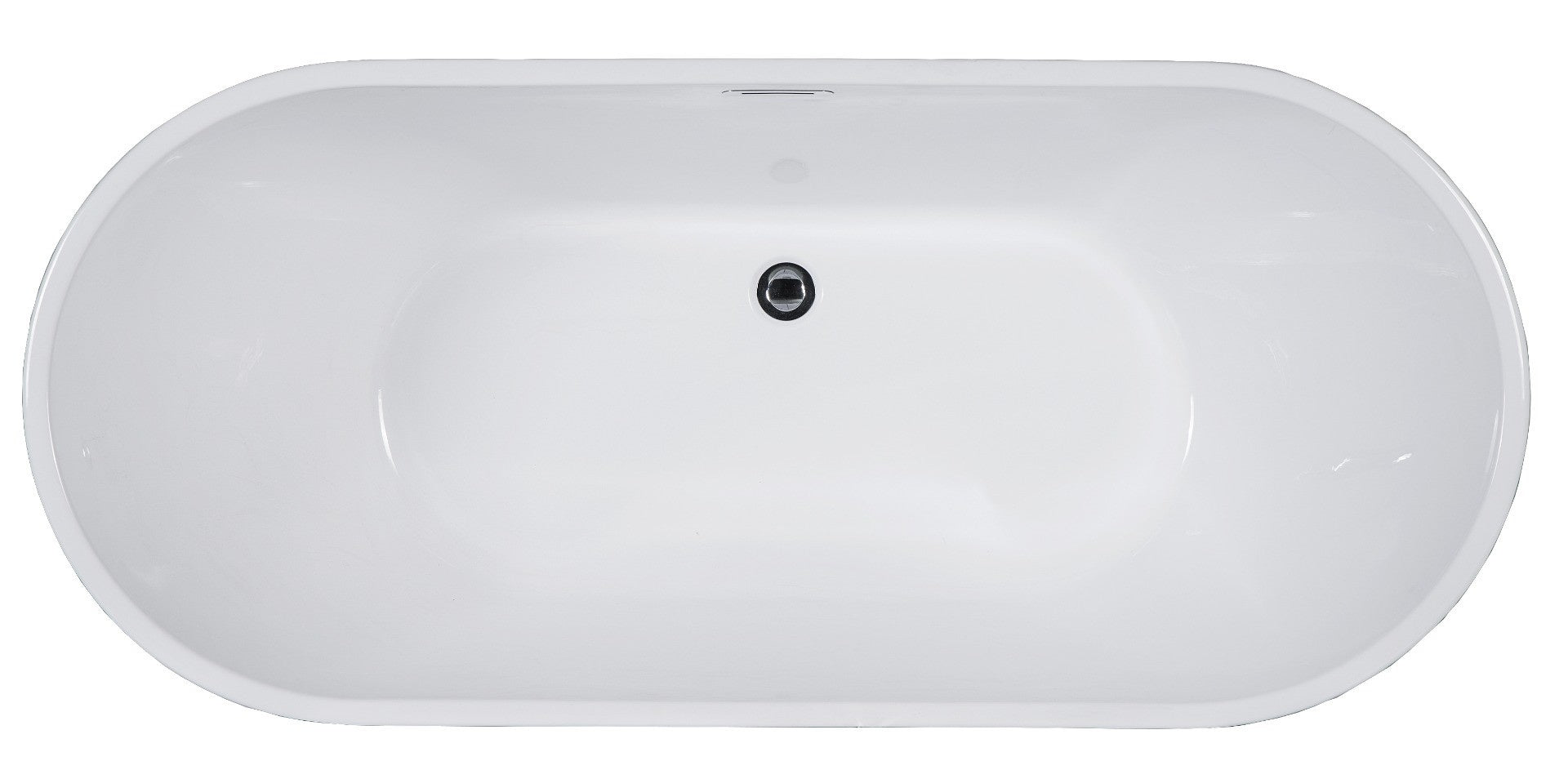 Oval Acrylic Free Standing Soaking Bathtub by Alfi