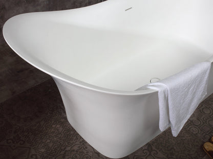 Soaking Slipper Bathtub Solid Surface by Alfi