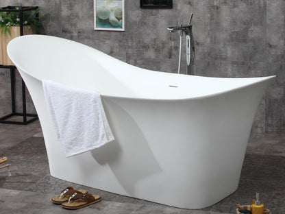 Soaking Slipper Bathtub Solid Surface by Alfi