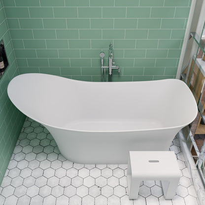 Soaking Slipper Bathtub Solid Surface by Alfi
