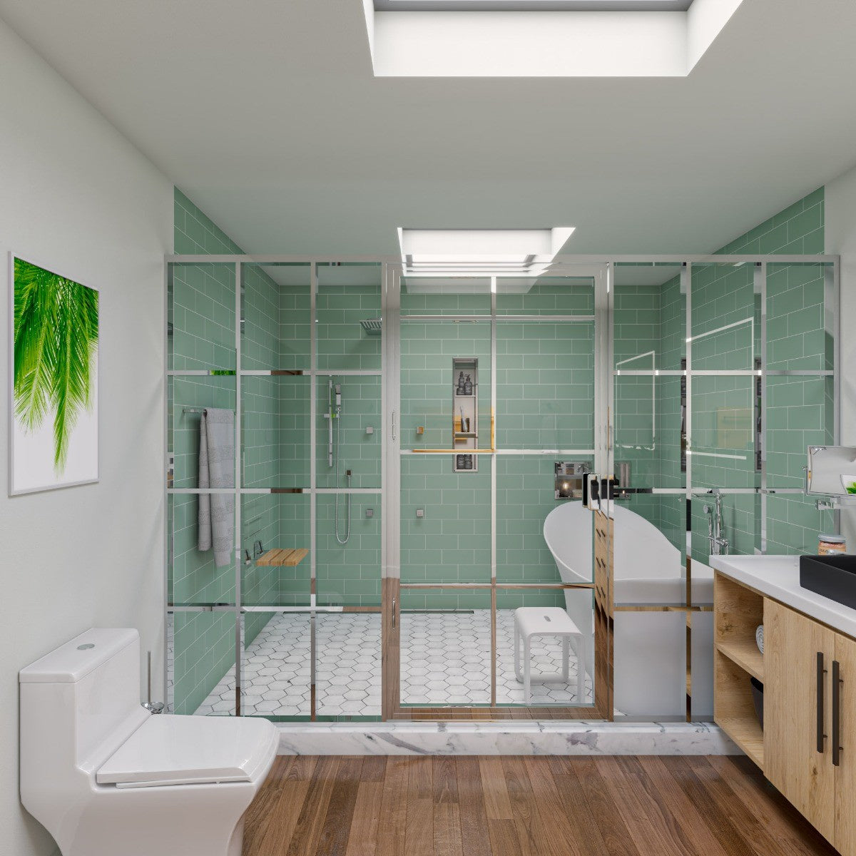 Soaking Slipper Bathtub Solid Surface by Alfi