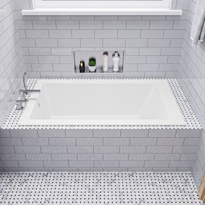 59" Rectangular Drop In Bathtub by Alfi