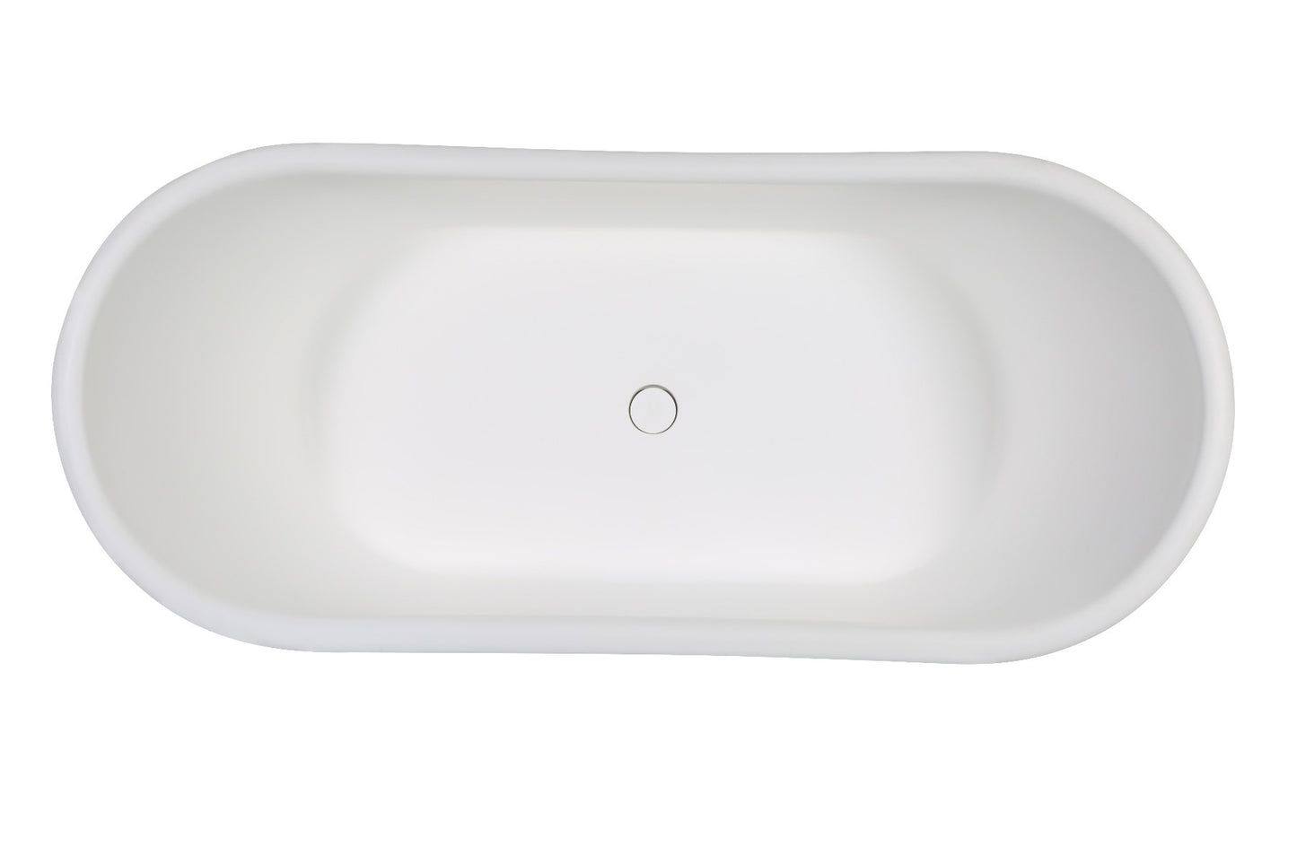 Pedestal Solid Surface Resin Bathtub by Alfi