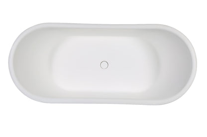 Pedestal Solid Surface Resin Bathtub by Alfi
