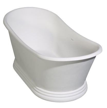 Pedestal Solid Surface Resin Bathtub by Alfi