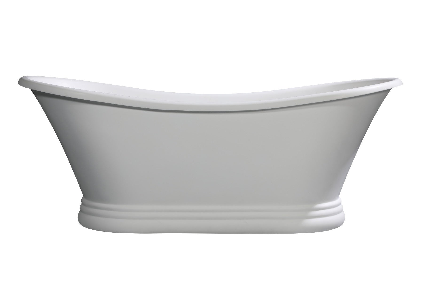Pedestal Solid Surface Resin Bathtub by Alfi