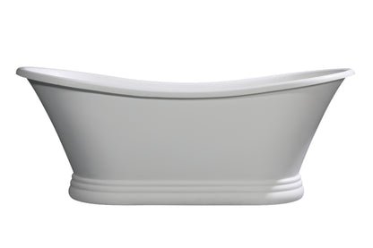 Pedestal Solid Surface Resin Bathtub by Alfi