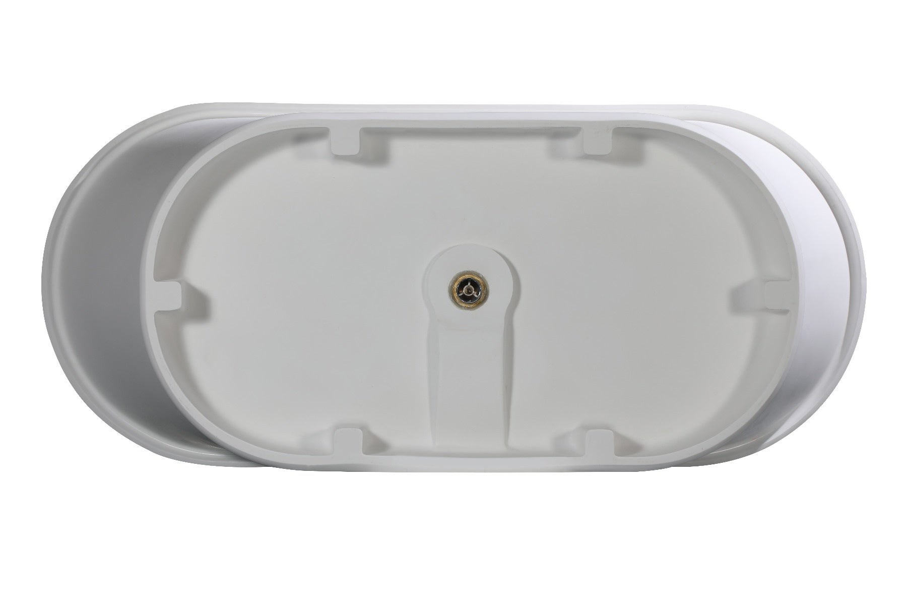 Pedestal Solid Surface Resin Bathtub by Alfi
