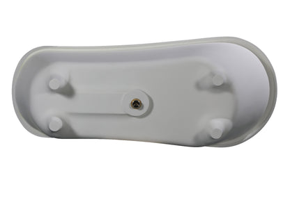 67" White Matte Clawfoot Solid Surface Resin Bathtub by Alfi