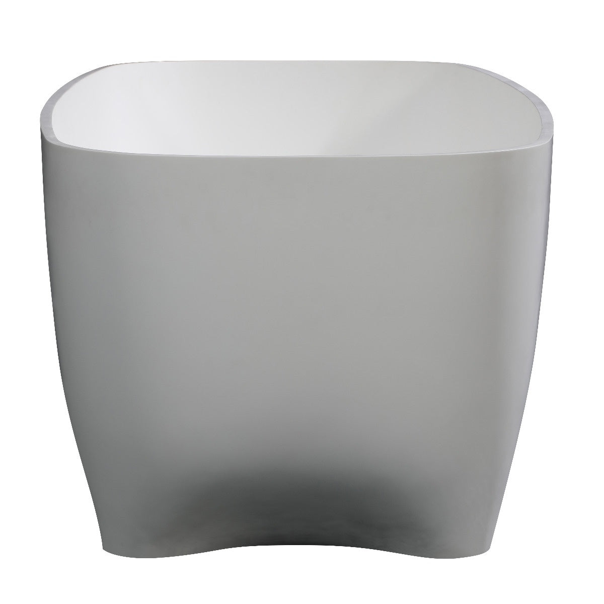 68" White Matte Solid Surface Resin Bathtub by Alfi