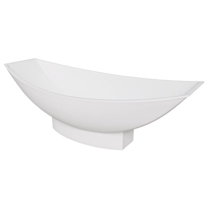 70" Solid Surface Resin Free Standing Hammock Style Bathtub by Alfi