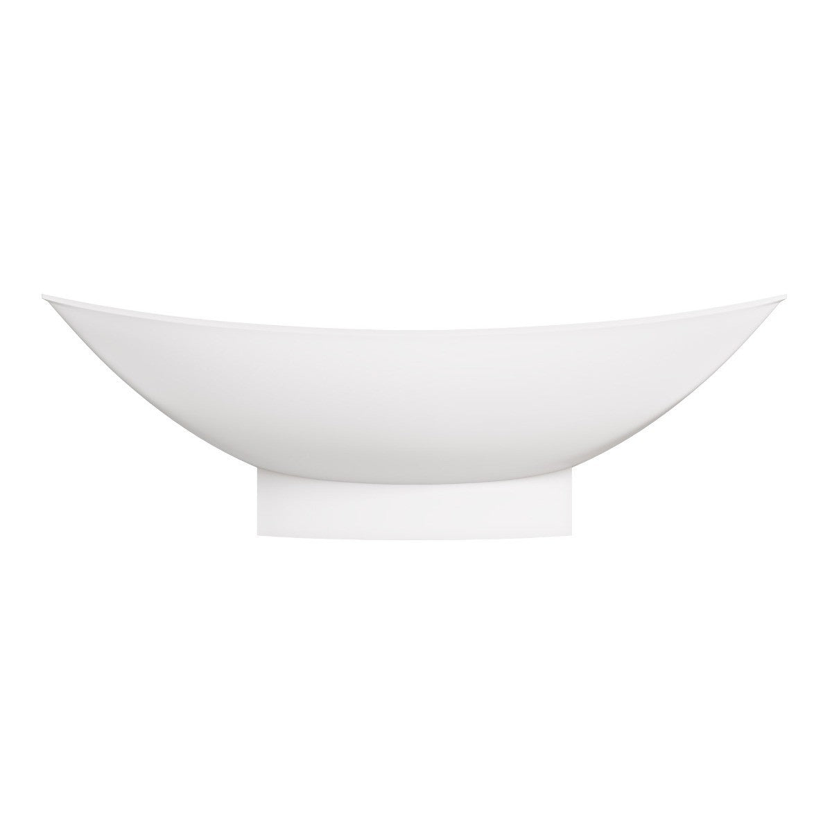 70" Solid Surface Resin Free Standing Hammock Style Bathtub by Alfi