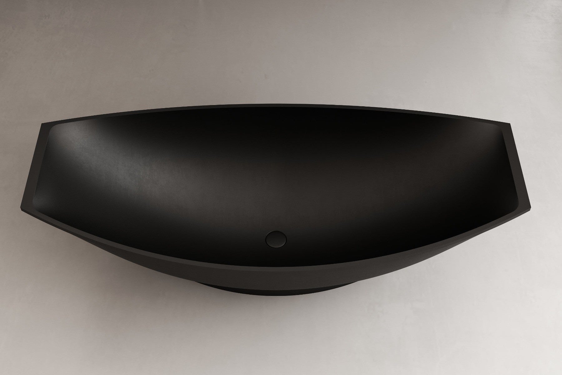 70" Solid Surface Resin Free Standing Hammock Style Bathtub by Alfi