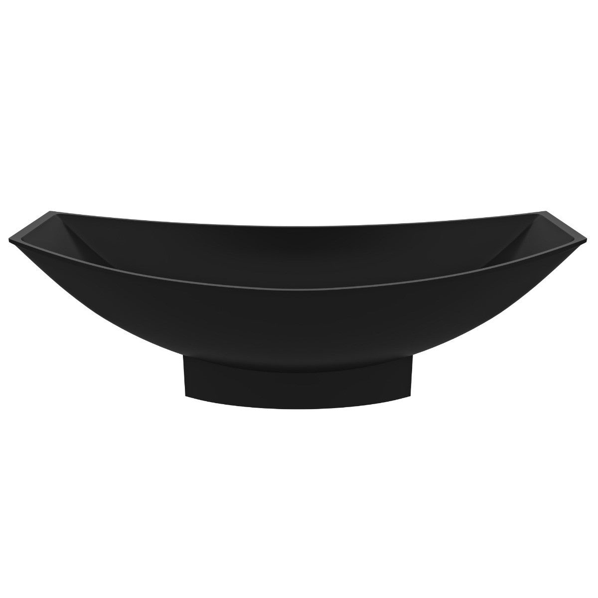 70" Solid Surface Resin Free Standing Hammock Style Bathtub by Alfi