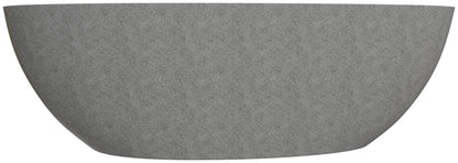 Solid Concrete Tear Drop Freestanding Bathtub by Alfi