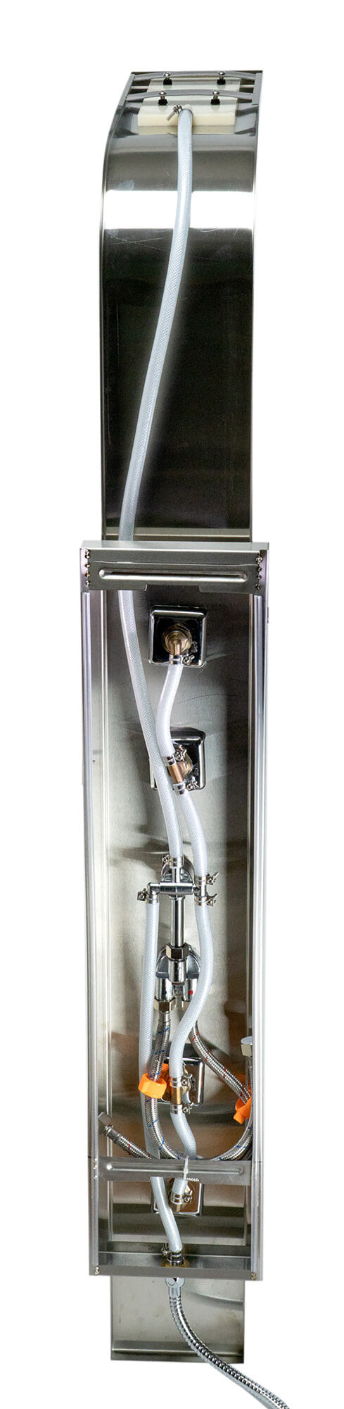 Modern Stainless Steel Shower Panel with 4 Body Sprays by Alfi