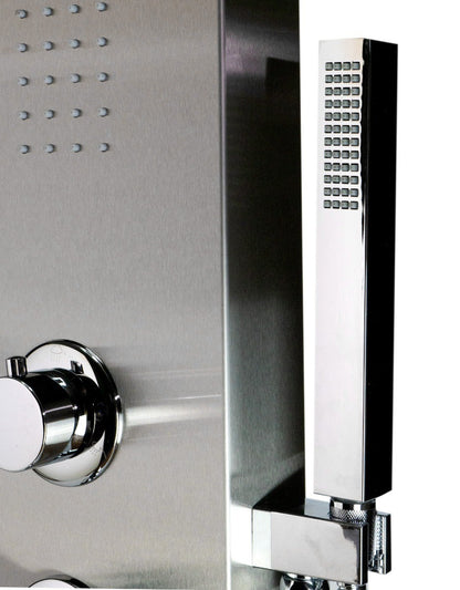 Modern Stainless Steel Shower Panel with 2 Body Sprays by Alfi